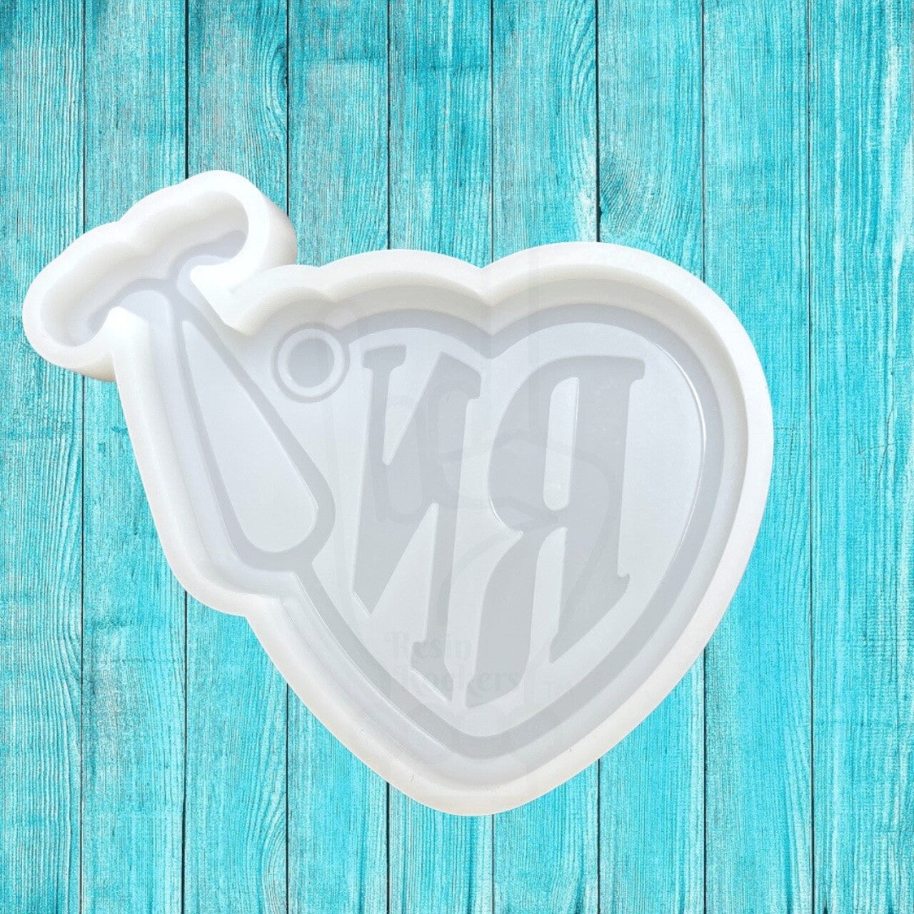 Registered Nurse RN Badge Reel Silicone Mold for Epoxy Resin Art